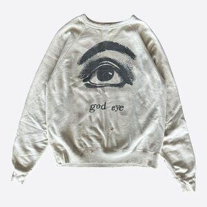 Saint Michael White God Eye Graphic Sweatshirt
